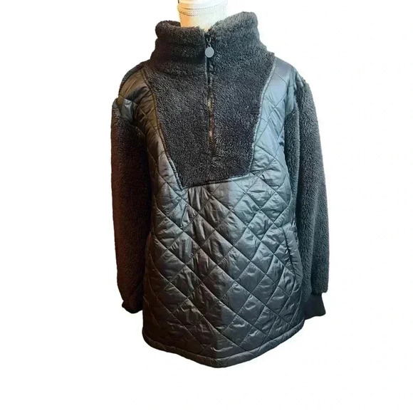 Women’s Livi Half-Zip Sherpa Jacket•Black•Size 22-24• Very comfy Sherpa Jacket• - Picture 2 of 6